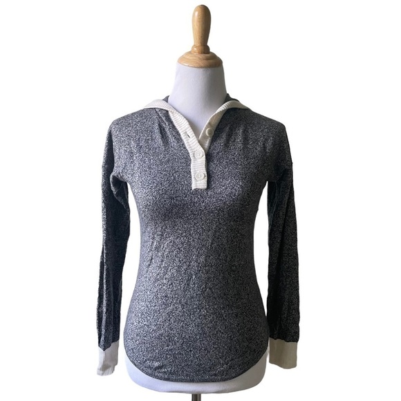 SmartWool Women's Shadow Pine Hoodie In Black - Moonbeam Marble XS - Picture 1 of 14